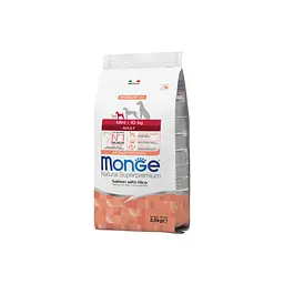 Сухий корм для собак Monge Dog Mini Adult лосось, рис 2.5 кг (8009470011570)