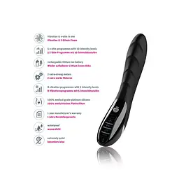 Вібратор з електростимуляцією Mystim Sizzling Simon eStim Black, міостимулятор - мініатюра 7