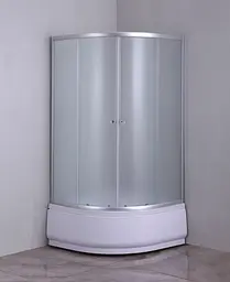 Душова кабіна з високим піддоном Mixxus Plain SCT01-90x90x195-FB Satin матове скло 4 мм MI6894, Універсальна, хром матовий - мініатюра 5
