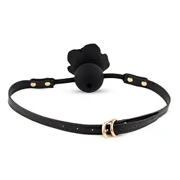 Кляп Black Rose Ball Gag чорний - мініатюра 3