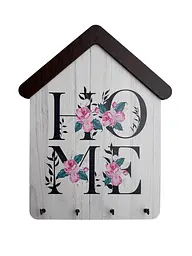 Древ'яна Ключниця на стіну HOME 23x18 см.