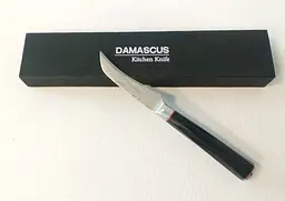 Ніж для чищення овочів Damascus DK-AK 3008 AUS-10 9 см Дамаська сталь 73 шарів - мініатюра 7