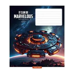 Зошит Школярик Star Marvelous 18 аркушів лінія (018-3591L), в асортименті