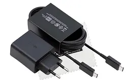 Мережевий зарядний комплект Samsung 45W Compact Power Adapter (EP-T4510XBE) блок з кабелем C to C чорний - мініатюра 7