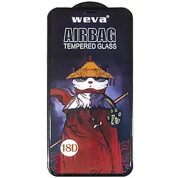Захисне 2.5D скло Weva AirBag (тех.пак) для Apple iPhone 11 Pro Max / XS Max (6.5) Чорний