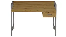 Письмовий стіл Ferrum-decor Комфорт 750x1000x600 Сірий метал ДСП Дуб Артізан 32 мм (FRD-103434) - мініатюра 2