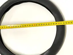 Чохол захисний на автомобільне кермо 34-37 см SnakeWrap Силікон (Чорний) - мініатюра 3