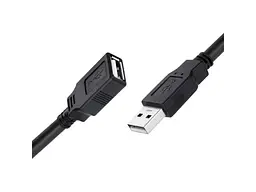 Кабель ColorWay USB2.0 AM/AF 1.8м Black (CW-CBUF076-BK) - мініатюра 2