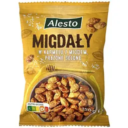 Миндаль карамелизированный с мёдом и солью Alesto 150 г