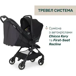 Коляска Chicco We 2 чорна (87167.31)