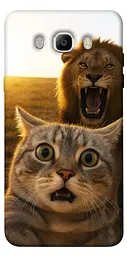Чохол Demsky Shocked cat and lion для Samsung J710F Galaxy J7 (2016)