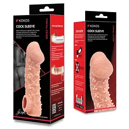 Насадка на член Kokos Cock Sleeve CS 009, L - мініатюра 10