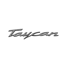 Емблема напис Taycan для Porsche 160х34мм чорна ГЛЯНЦЮВА пластик (на скотчі)