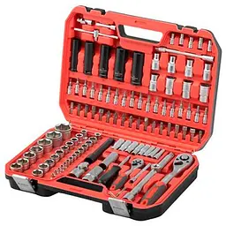 Набір автомобільного ручного інструменту Intertool ET-9111 1/4" x 1/2" RED у наборі 111 предметів