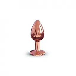 Маленька металева анальна пробка із кристалом Dorcel Diamond Plug S, 7.1х2.7 см, чорний - мініатюра 6