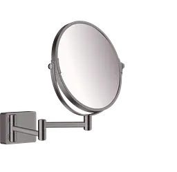 Дзеркало косметичне Hansgrohe AddStoris чорний матовий хром 41791340, Шліфований чорний хром