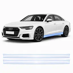 Антигравійна захисна бронеплівка за лекалами для Audi A8 D5 facelift 2022- нижня зона кузова