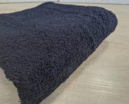 Рушник турецький махровий однотонний Zeron 70х140 Black щільність 500 г/м2 - мініатюра 5