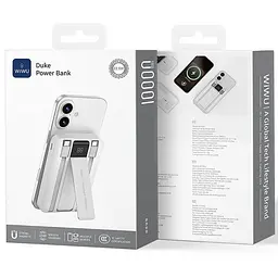 Портативний ЗП Power Bank WIWU Wi-P061 22.5W+PD20W з БЗП+iWatch with cable 10000 mAh White - мініатюра 4