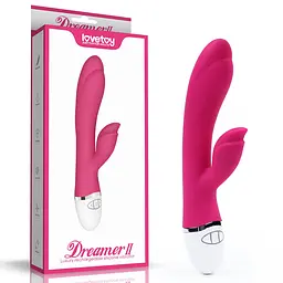 Вібратор-кролик Lovetoy Dreamer II 21.5х3.5 см рожевий - мініатюра 2