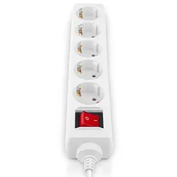 Мережевий фільтр живлення REAL-EL RS-Protect M 1.8m, white (EL122300025) - мініатюра 9