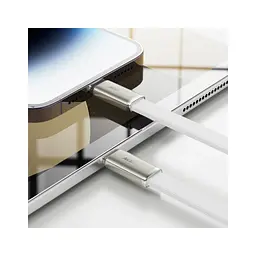 Дата кабель USB 2.0 AM to Lightning 1.2m 30W nylon white Acefast (6974316286240) - мініатюра 7