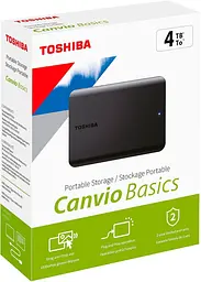 Зовнішній жорсткий диск Toshiba Canvio Basics 2022 4TB Black (HDTB540EK3CA) [89237] - мініатюра 5