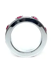 Ерекційне кільце B - Series HeavyFun Metal Cock Ring 5 см сріблястий - мініатюра 4