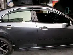 Дефлектори вікон вітровики Lexus RX 350 / 400 2003-2009 З Хром молдингом - мініатюра 2