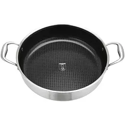 Каструля низька з нержавіючої сталі зі скляною кришкою Heinner Titanium3 4.8 л (HR-MRK-30C) - мініатюра 3