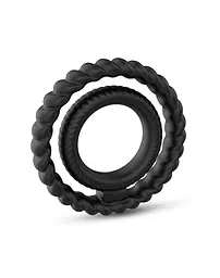 Подвійне ерекційне кільце Dorcel Dual Ring 5.7 см чорний - мініатюра 2