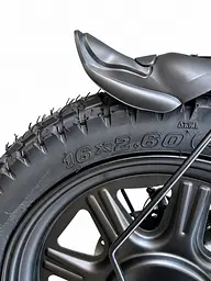 Електровелосипед Minako Mini 16" двомісний (1000W, 24Ah) + Пасажирське сидіння Чорний - мініатюра 6