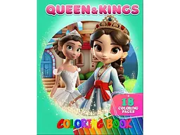 Розфарбовка Джамбі А4 18 кол малюнків. Queen&amp;Kings