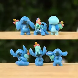Дитячі фігурки Ліло та Стіч Lilo & Stitch 6 шт - мініатюра 3