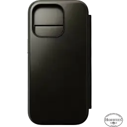 Шкіряний чохол-книжка Nomad Horween Leather Folio Case Green Chrome для iPhone 16 Pro (NM01385585) [Limited Edition] - мініатюра 3