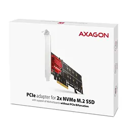 Контролер AXAGON PCIe to 2xNVMe M.2 controller (PCEM2-ND) - мініатюра 2
