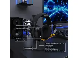 Навушники з мікрофоном Attack Shark L80 PRO Black - мініатюра 5