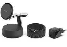 Зарядное устройство для Belkin UltraCharge Pro 3-in-1 Magnetic Charging Dock 25Вт, Charcoal (WIZ040KQCH)