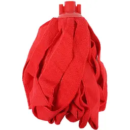 Змінна насадка для швабри Eco Fabric моп зі смужок мікрофібри 160 г червона (EF-0160-MR)