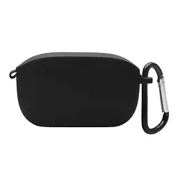 Силіконовий чохол для навушників JBL Wave Buds/Buds 2, Hang Case, чорний, ультратонкий захисний кейс товщиною 2 мм, захист від подряпин, пилу та ударів, компактний, з карабіном для кріплення, ArmorStandart (ARM79915)