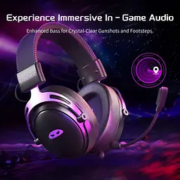 Ігрова гарнітура MageGee Wing (6971969724549) Black/Purple (G-000003960) - мініатюра 6