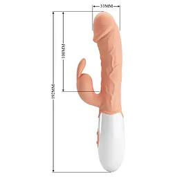 Вібратор Pretty Love Easter Bunny Vibrator Flesh - мініатюра 9