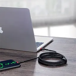 PD кабель Baseus Cafule PD2.0 100W Type-C Для Type-C cable (20V 5A)2m червоний+чорний CATKLF-AL91 - мініатюра 7