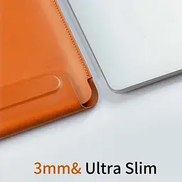 Чохол-кишеня WiWU Skin Pro II Leather Sleeve для MacBook Air 15` (2023-2025) Brown [159612] - мініатюра 7