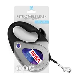 Повідець для собак WAUDOG R-leash NASA21 світловідбиваюча стрічка S 5 м (8124-0148-01) - мініатюра 2