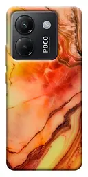 Чохол Demsky Червоний корал мармур для Xiaomi Poco M7 Pro 5G