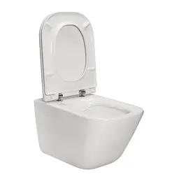 Унітаз підвісний Roca Gap Clean Rim з кришкою Soft Close Slim A34H470000, Білий - мініатюра 2