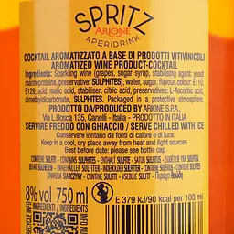 Напій ігристий винний Arione Spritz солодкий 0.75 л - мініатюра 4