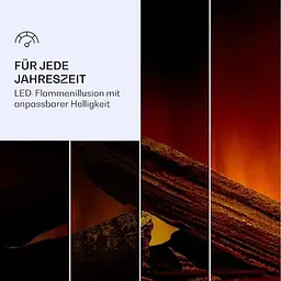 Камін електричний Klarstein Studio Light & Fire 1 Smart Fireplace (10038385) - мініатюра 6