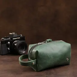 Шкіряна косметичка GRANDE PELLE 16х9х7 см acs0018596 - мініатюра 5